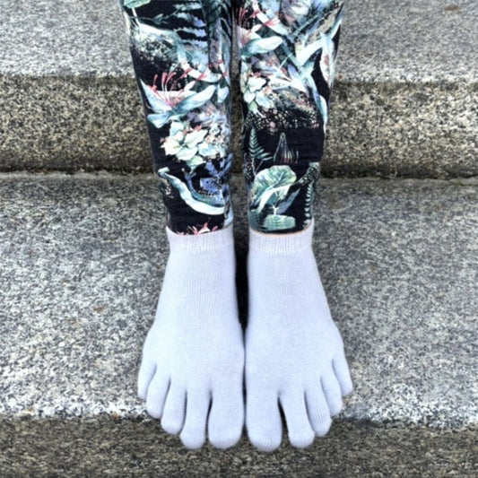 knitido ベーシック・エアークッション アンクル 5本指ソックス 27-29cm