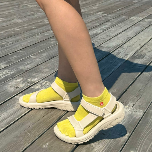 knitido EU 薄手 クールマックス アンクル 5本指ソックス 23-25cm【数量限定】