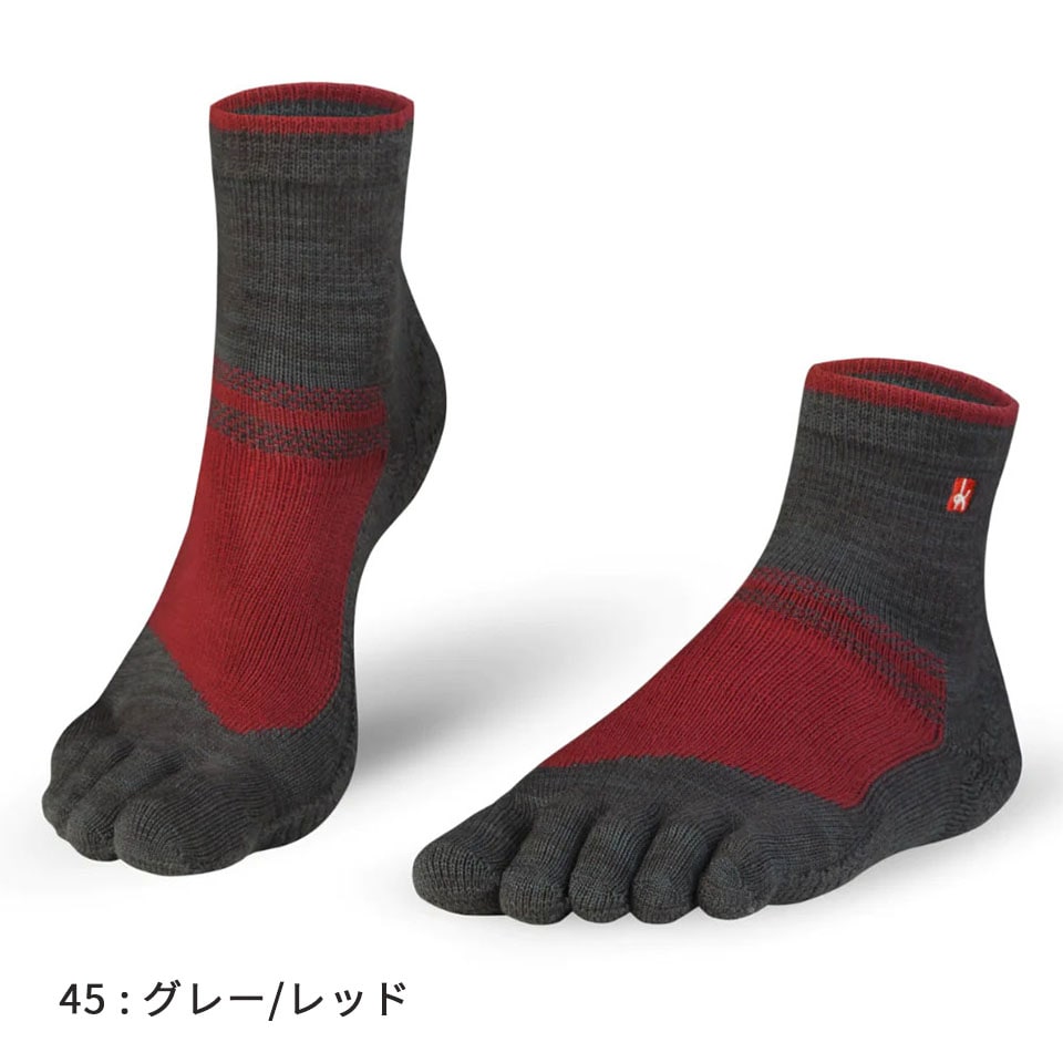 knitido EU ハイキング ロークルー 5本指ソックス 23-25cm
