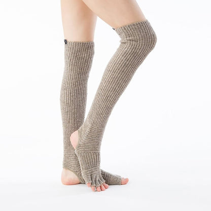 knitido ウール混 ネップ  リブ ロングトレンカ 23-25cm