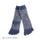 knitido カジュアル スイカ柄 ロークルー 5本指ソックス 23-25cm
