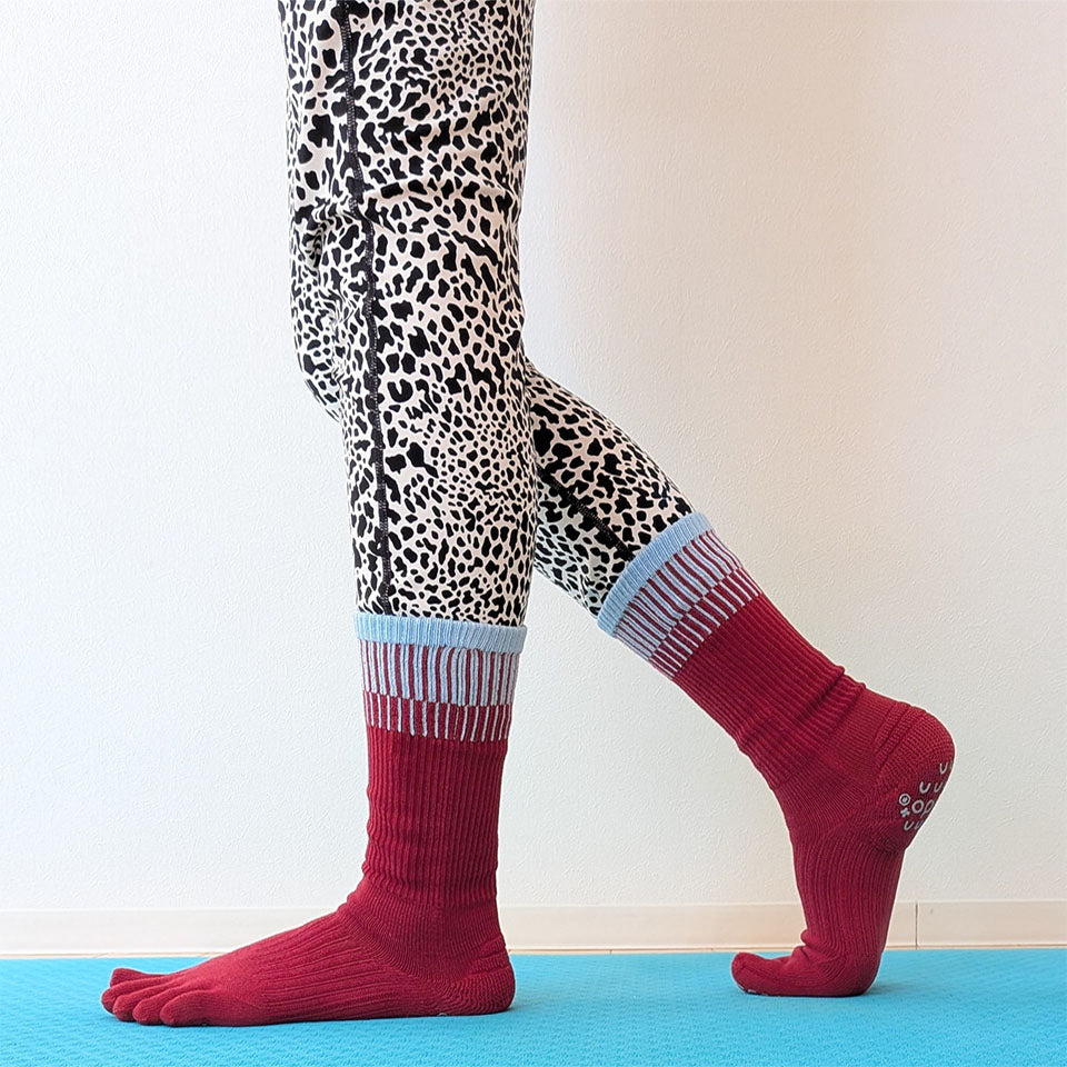 THREE ストライプハイクルー