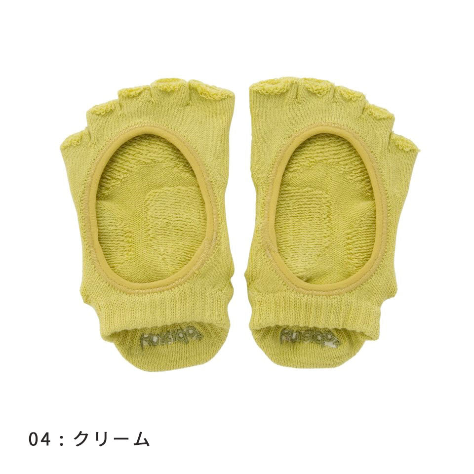 knitido ベーシック・エアークッション カバー 指なし 5本指ソックス 23-25cm