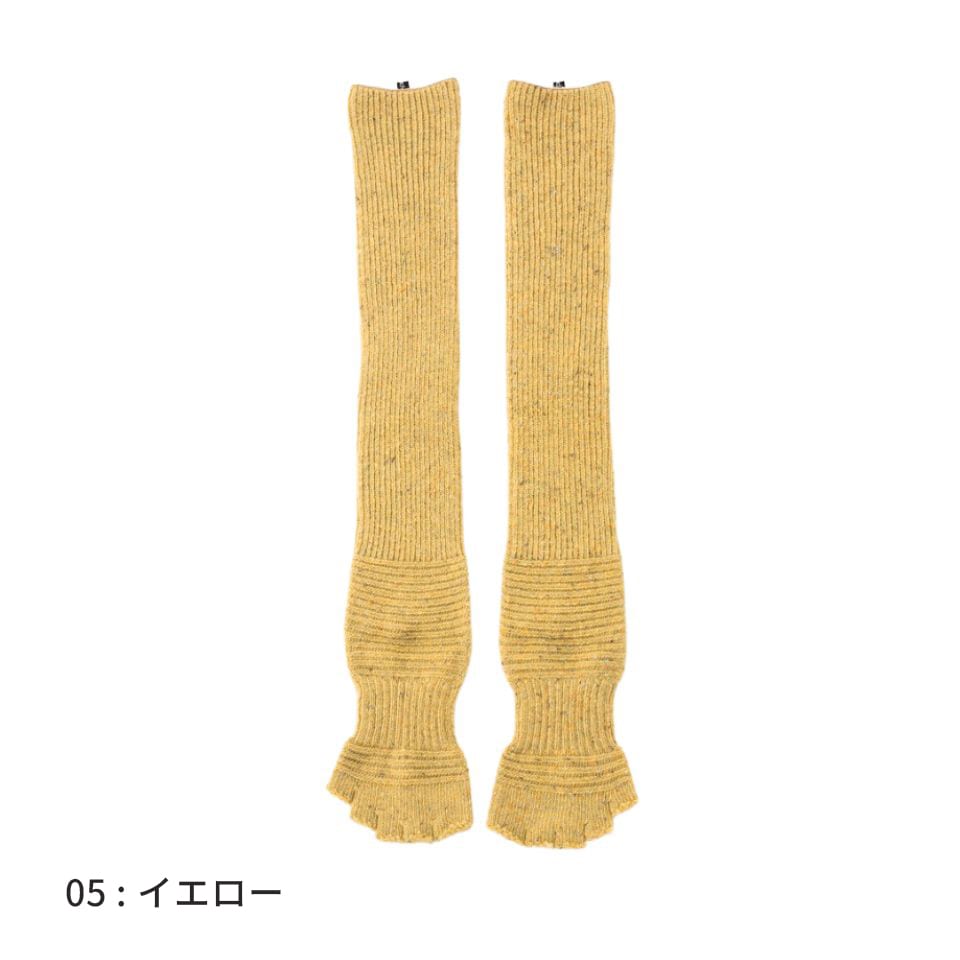 knitido ウール混 ネップ  リブ ロングトレンカ 23-25cm