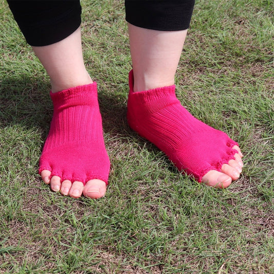 ビューティー・エアークッション アンクル 指なし 5本指ソックス