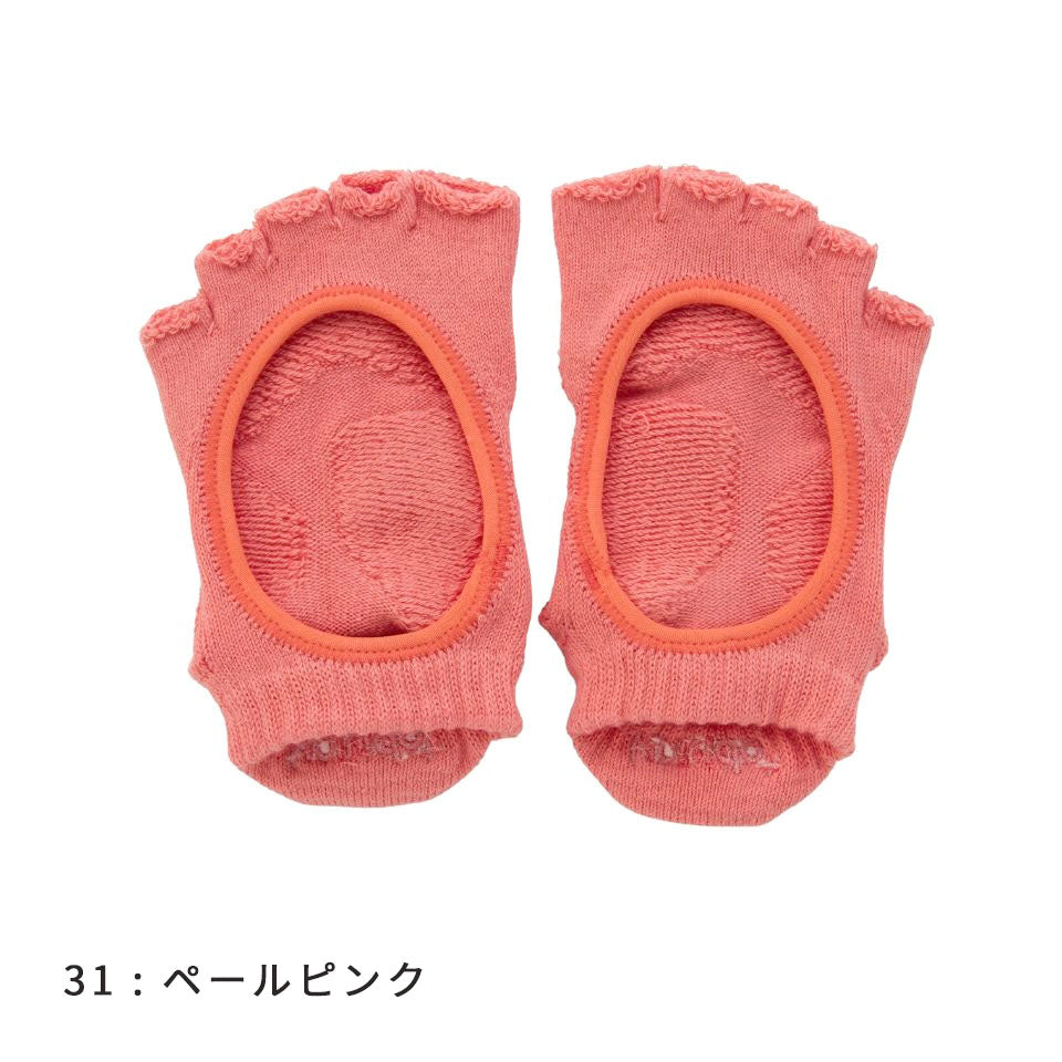 knitido ベーシック・エアークッション カバー 指なし 5本指ソックス 23-25cm