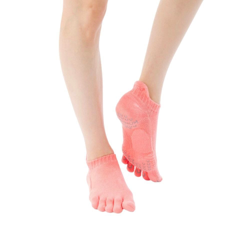 knitido ベーシック・エアークッション アンクル 5本指ソックス 21-23cm