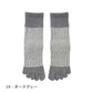 knitido コアグリップ ラメ ピンストライプ ハイクルー 5本指ソックス 23-25cm