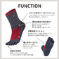 knitido EU ハイキング ロークルー 5本指ソックス 23-25cm